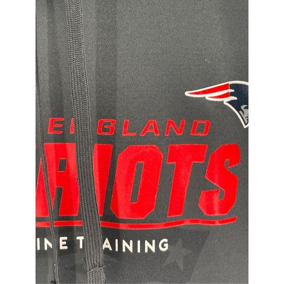 NFL New England Patriots Hoodie Sweatshirt‎ Men's Medium Combine Training Gray - Picture 4 of 13